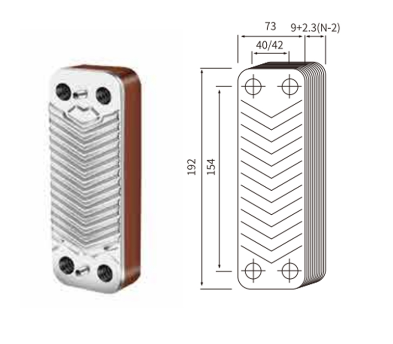 20445 Accesorii iaht-schimbător de căldură